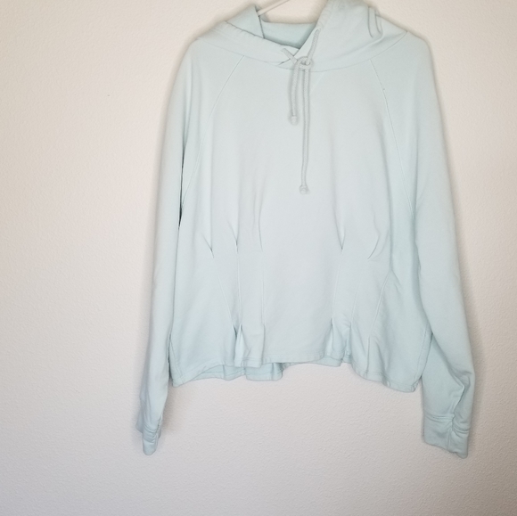Fabletics June cropped peplum hoodie sweatshirt 1X - Picture 6 of 10